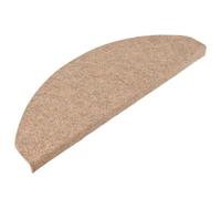 vidaXL Stair Mats Self-adhesive 10 pcs Beige 65x22,5x3,5 cm