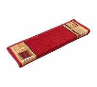 vidaXL Stair Mats Self-adhesive 10 pcs 65x21x4 cm Red, Red