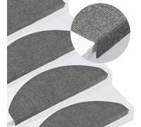 vidaXL Stair Mats Self-adhesive 10 pcs Grey 65x22.5x3.5 cm