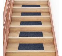 vidaXL Stair Mats Self-adhesive 15 pcs 60x25 cm Grey Blue Rectangular