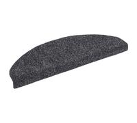 Vidaxl 15Pcs Self-adhesive Stair Mats Needle Punch 65X21X4Cm Dark Grey, Grey