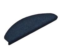 vidaXL Stair Mats Self-adhesive 15 pcs 65x21x4 cm Navy Half Round Large