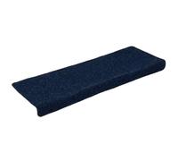vidaXL Stair Mats Self-adhesive 15 pcs 65x21x4 cm Navy Rectangular Edge
