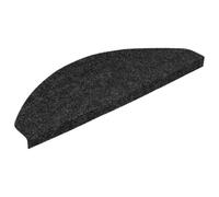 vidaXL Self-Adhesive Stair Mats - Set of 15, Durable Needle Felt Fabric, Slipping and Scuffing Protection, Easy to Install, Anthracite Finish