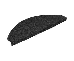 vidaXL Stair Mats Self-adhesive 15 pcs 65x22,5x3,5 cm Anthracite | Keeps you steady on stairs, Cuts down noise while using stairs, Toss it in the wash for a breeze