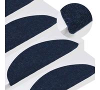 vidaXL Stair Mats Self-adhesive 15 pcs 65x22.5x3.5 cm Blue UK HOT