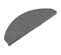 vidaXL Stair Mats Self-adhesive 15 pcs, Carpet Stair Tread for Home, Stair Rugs for Step, Stair Protector Non-slip Machine Washable Mats, Grey