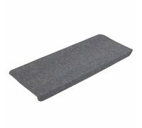 vidaXL Self-Adhesive Stair Mats – 15 pcs, 65×24.5×3.5 cm, Grey – Needle Felt, Sound Dampening
