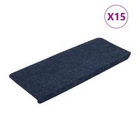 (blue, 65 x 28 cm) vidaXL Self-adhesive Stair Mats Carpet Stair Treads Stair Step Protector Rug