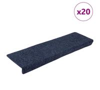 vidaXL Stair Mats Self-adhesive 20 pcs 65x21x4 cm Anthracite Rectangular Edge