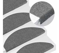 vidaXL Stair Mats Self-adhesive 20 pcs Grey 65x22.5x3.5 cm