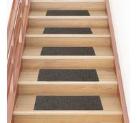 Self-adhesive Stair Mats Decoration Stair Protector Anti-slip Stair Rug vidaXL