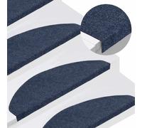 vidaXL Stair Mats Self-adhesive 30 pcs Blue 65x22.5x3.5 cm