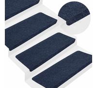 Self-adhesive Stair Mats Carpet Stair Treads Stair Step Protector Rug vidaXL