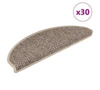 Self-adhesive Stair Mats Stair Treads Protector Rug Sisal-Look 15 pcs vidaXL