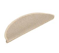 vidaXL Stair Mats Set of 15, Self-Adhesive, Non-Slip, Sisal-Look, Scuff protection, Washable, Sound Dampening Stair Rugs in Cream Color