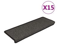 Self-adhesive Stair Mats Stair Treads Protector Rug Sisal-Look 15 pcs vidaXL