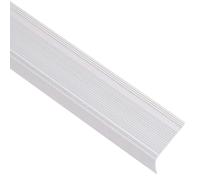 vidaXL Stair Nosings L-Shape Aluminium 15 pcs 90 cm Silver Adhesive installation