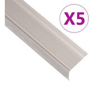 vidaXL Stair Nosings in L-shape 5 pcs Aluminium 90 cm Champagne