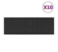 vidaXL Stair Treads Outdoor Step Mat Door Mat Anti Slip Tread Mat 10pcs Rubber