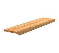 vidaXL Stair Treads 100 x 25 x 2 cm Solid Oak Wood Pack of 4 Light Brown