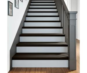 vidaXL Stair Treads 2 pcs Dark Brown 100x30x2 cm Solid Wood Oak