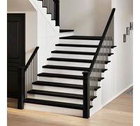 vidaXL Stair Treads 4 pcs Dark Brown 110x25x2 cm Solid Wood Oak