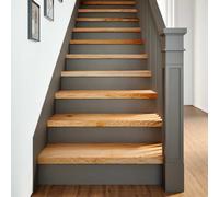 Stair Treads 4 pcs Light Brown 70x30x2 cm Solid Wood Oak