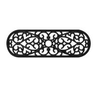 vidaXL Stair Treads - 5-Pack Rubber Step Mats for Indoor/Outdoor Use, Non-Slip, Easy Clean, 25x75 cm, Elegant Wrought Iron Design in Black