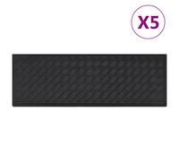 vidaXL Stair Treads Outdoor Step Mat Door Mat Anti Slip Tread Mat 5 pcs Rubber