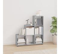 vidaXL Staircase Bookcase Grey Sonoma 107 cm Engineered Wood