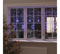 vidaXL Star and Moon Fairy Lights Remote Control 345 LED Blue Curtain Light