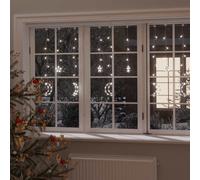 vidaXL Star and Moon Fairy Lights Remote Control 345 LED Cold White Home Light