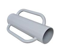 vidaXL Fence Post Driver With Handles Steel, Grey