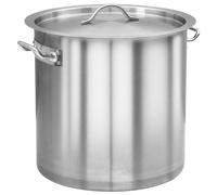 vidaXL Stock Pot 35 L 36x36 cm Stainless Steel Soup Stew Catering Pot Kitchen