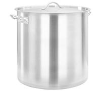 vidaXL Stock Pot 71L 45x45cm Stainless Steel Soup Stew Catering Pot Kitchen