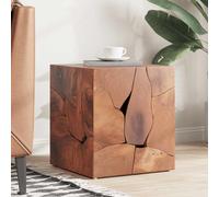 vidaXL Stool Seat/Footrest/Side Table Furniture Home Solid Teak 40x40x45 cm