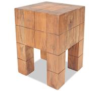 vidaXL Stool Footrest Entryway Footstool Pouffe Ottoman Solid Mahogany Wood