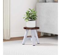 vidaXL Stool Natural 22 x 22 x 24 cm Mahogany Wood