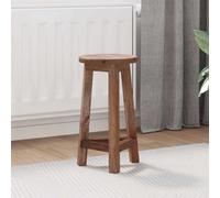 vidaXL Stool Natural 28 x 28 x 50 cm Mahogany Wood