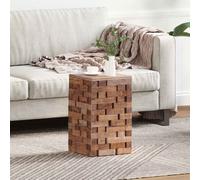 vidaXL Stool Natural 29 x 29 x 48 cm Solid Reclaim wood