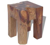 vidaXL Stool Seat/Footrest/Side Table Furniture Home Solid Teak 30x30x40 cm