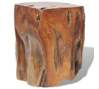 vidaXL Solid Teak Wood Stool Seat/Footrest/Side Table Furniture Home Décor