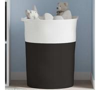 vidaXL Storage Basket Black and White Ø49x65 cm Cotton