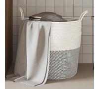 Storage Basket Laundry Basket Washing Basket Laundry Hamper Cotton vidaXL