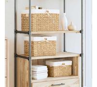 vidaXL Storage Baskets 3 pcs Natural Water hyacinth