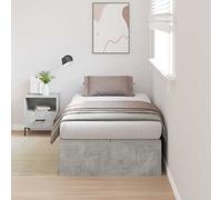 vidaXL Storage Bed Frame Concrete Grey 90 x 200 cm Engineered Wood
