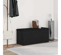 vidaXL Storage Bench Black oak 102 x 42 x 45 cm Engineered Wood