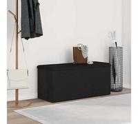 VidaXL Storage Bench Black Oak 102 X 42 X 45 Cm Engineered Wood