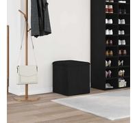 VidaXL Storage Bench Black Oak 42 X 42 X 45 Cm Engineered Wood